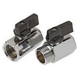 Mini Ball Valve 1/4" Bsp F/F